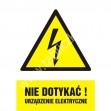 Nie dotykać urządzenie elektryczne