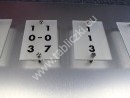 Tabliczki z numerami pokoi